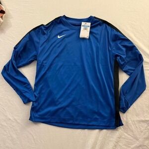 Nike Womens Dri-FIT Basketball Training Top Blue Black DC2535-493 Medium NWT